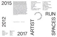 Lancement de l'édition Artist-Run Spaces, around and about. 2012-2015-2017. Le lundi 22 octobre 2018 à Paris. Paris.  19H00